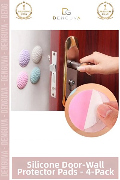 Denguva # Stopper Shock Absorbing Silicone Wall Protection Door Handle Self-A...