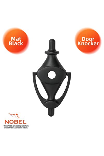 Nobel Kumru Door Knob, Steel Door Knob, Aluminum, Matte Black