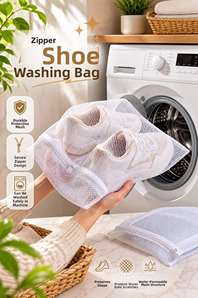 MorBebe Durable Shoe Washing Net with Zipper