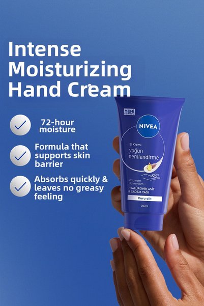 NIVEA Nourishing and Deep Care Hand Cream 75ml X3