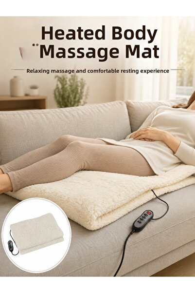 Lisinya Body Massage Mat with Heat Therapy and Multi-Zone Massage New Generat...
