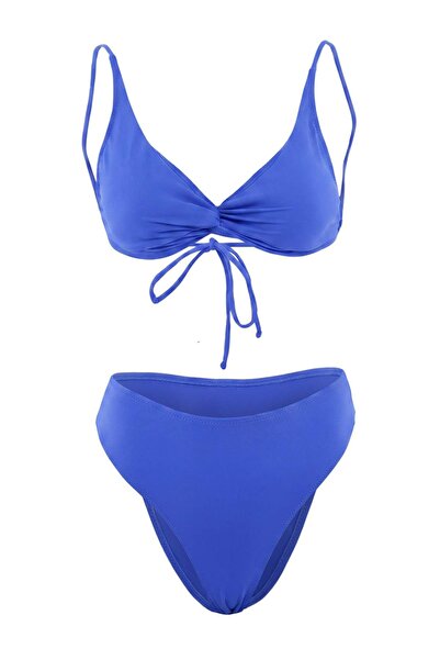 Trendyol Collection Saks Triangular Covered, rezistent la clor și apă, LYCRA ...