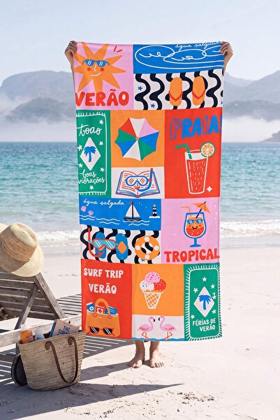TRENDYOLMİLLA HOME Printed Beach Towel 70X140Cm