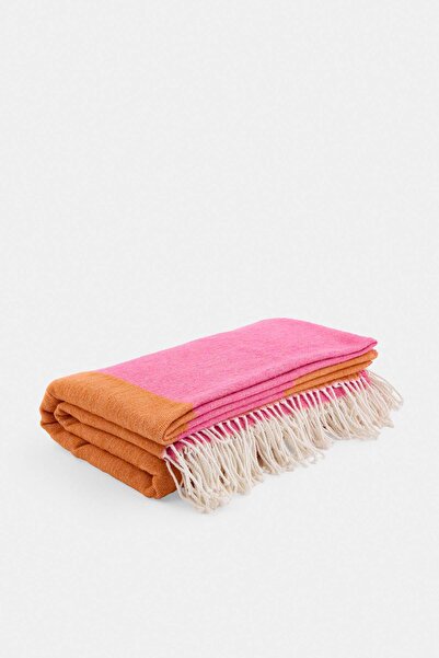 TRENDYOLMİLLA HOME Double Orange-Pink Blanket 180X220Cm