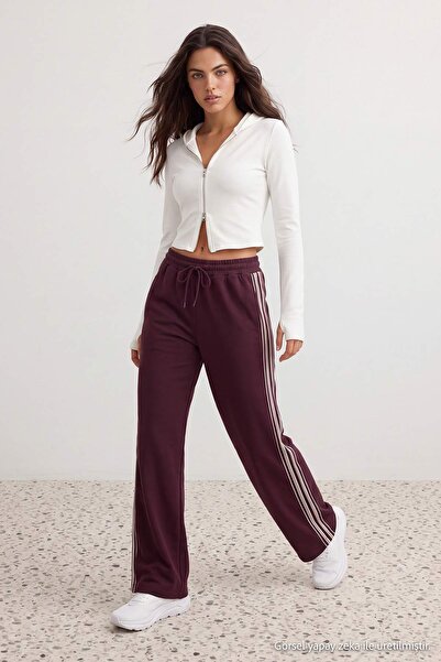 Trendyol Collection بنطال رياضي مخطط باللون البرتقالي للغوص/رياضة السكوبا THM...