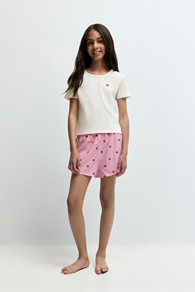 LEFTIES İşlemeli kısa pijama