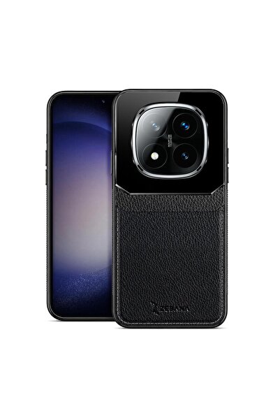 Zebana Xiaomi Redmi Note 14 Pro Plus 5G Uyumlu Kılıf Zebana Lens Deri Kılıf S...
