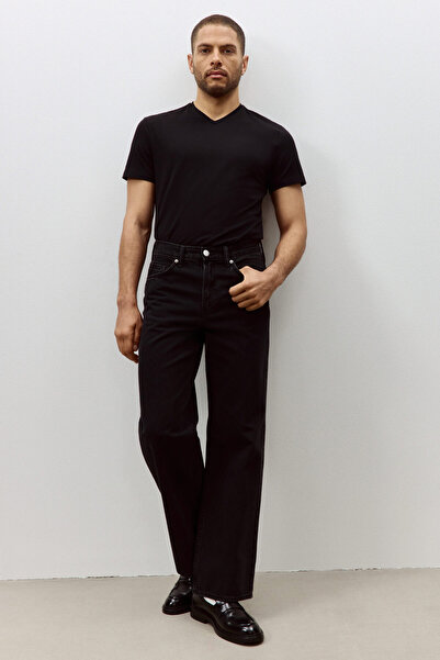 H&M Slim Fit V Yakalı Tişört