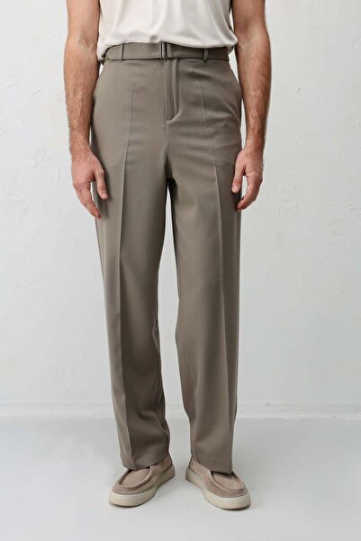 Antioch Haki Relaxed Fit Kemerli Erkek Pantolon