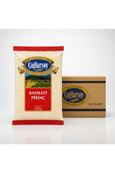 ÇAĞLARSOY Organik Pirinç Basmati 1 kg 15 li Paket - Yerli Bakliyat, Sağlıklı ...