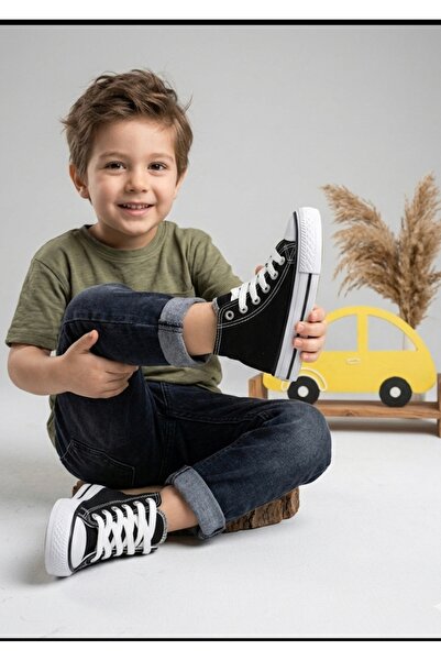 ebulduk Unısex Siyah Bilekli Spor Sneaker Ayakkabı