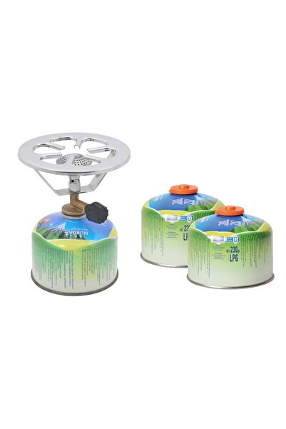 NURGAZ Pergamon Ocak+2 Adet 230 Gr Kartuş Set