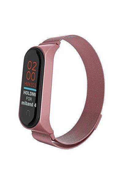 Generic Brand Mey imports ®   Mi band 4 metal magnetic strap - rose