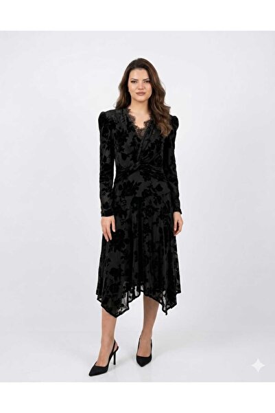 Volans Moda 35534 BRODE DETAYLI ELBISE