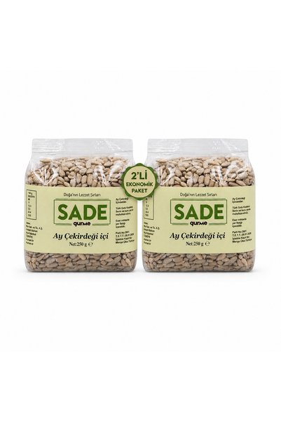 Sade Organik Sade Gurme Ayçekirdek içi 2x250 g.