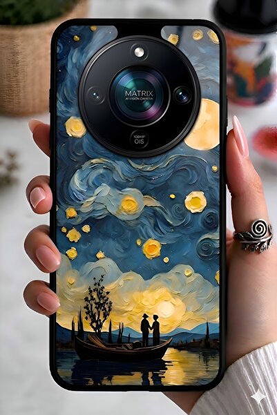 Ceponya Honor Magic 8 Lite 5G Kılıf Kamera Korumalı Desenli Luxury Portrait P...