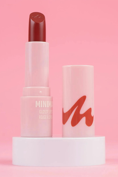 Miniso Licensed Minimalist Series Shiny Lipstick No 12 - Sparkling Red Shade ...