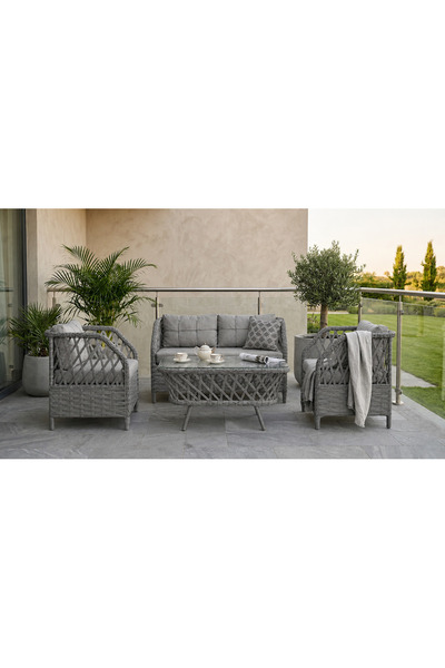 Dolmabahçe Aris Çay seti 2+1+1 balkon takımı