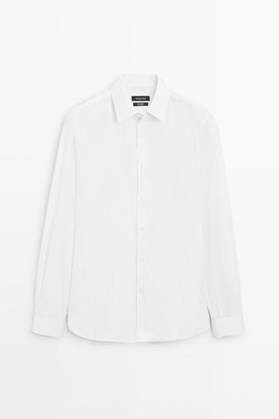 Massimo Dutti Slim fit %100 pamuklu poplin gömlek