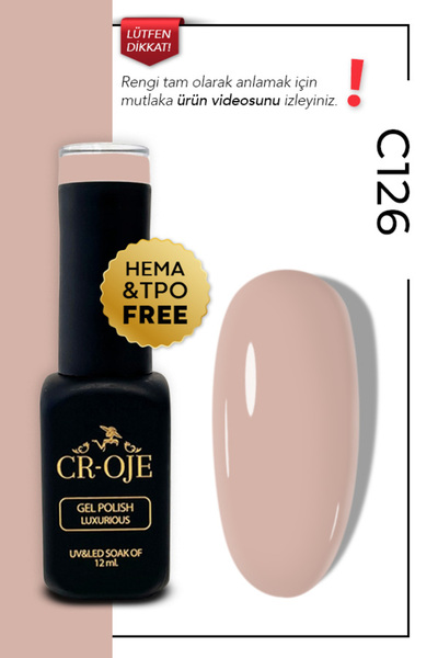 CROJE KALICI OJE Kalıcı Oje Nude -c126 (12 ML.)