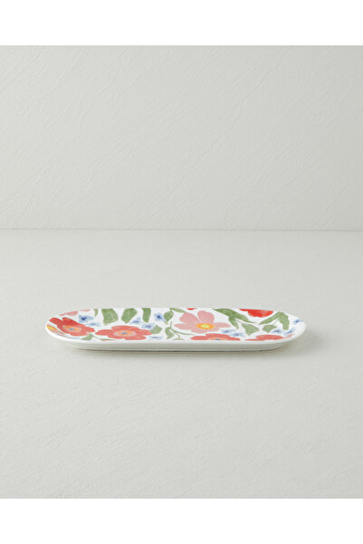English Home Bright Bloom New Bone China Kayık Tabak 25x11 cm Renkli