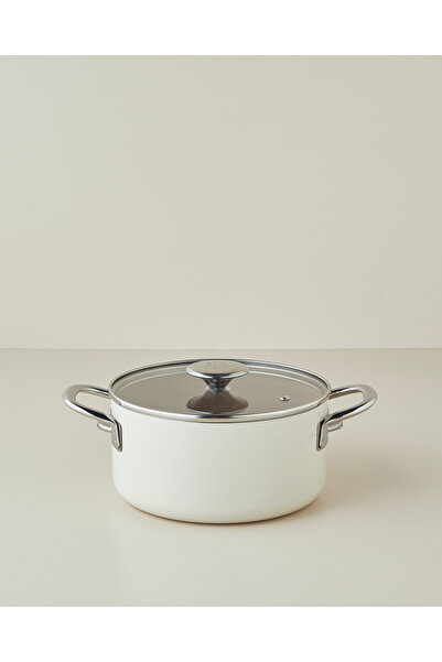 English Home Prego CeraWell Derin Tencere 24 cm Krem - Kahve