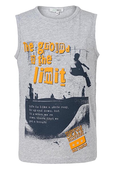 BRZ KIDS Tricou imprimat cu mânecă zero pentru băiat