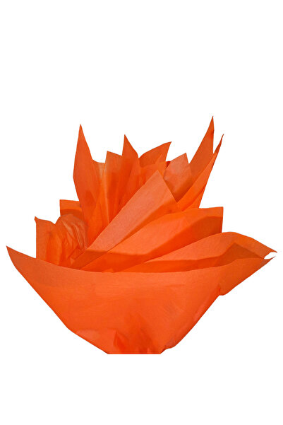 Papette Set 100 bucăți Hârtie de mătase 17g ORANGE - 50 x 75cm
