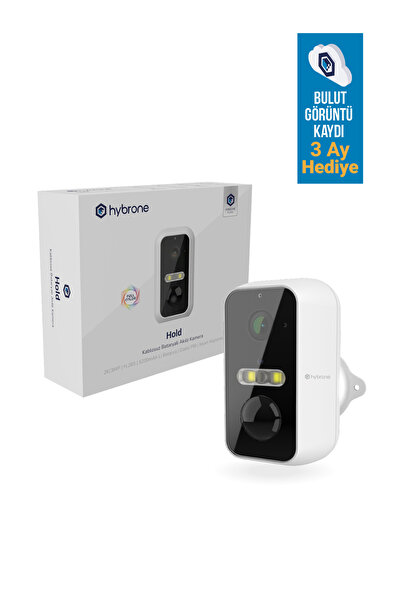 Hybrone Hold 3MP Bataryalı Akıllı WiFi Güvenlik Kamerası, Mıknatıslı, Gece Gö...