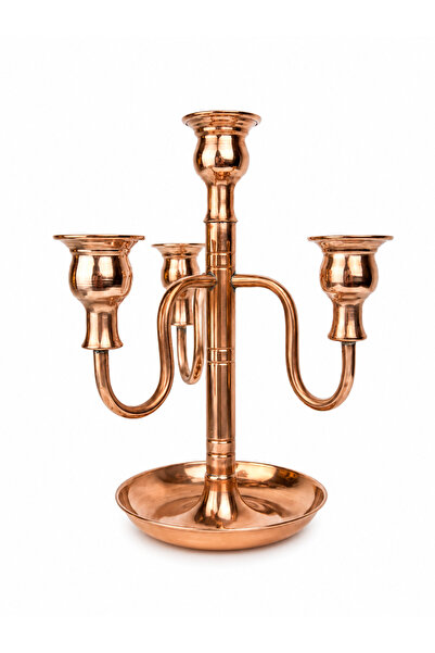 ARANA Royal Copper Candelabrum, 22 cm,