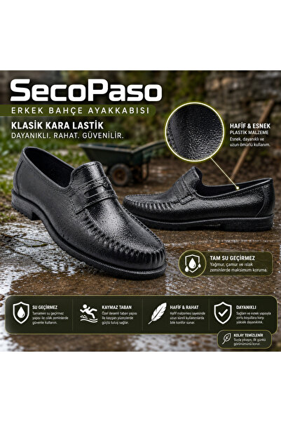 SecoPaso Men's Garden Shoes (Black Tire)