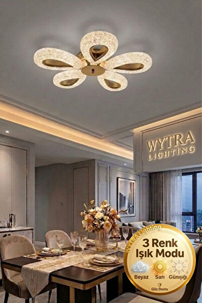Wytra Lighting Damla Model 5"li Gold 3 Renk Modu Ledli Modern Tavana sıfır Sa...