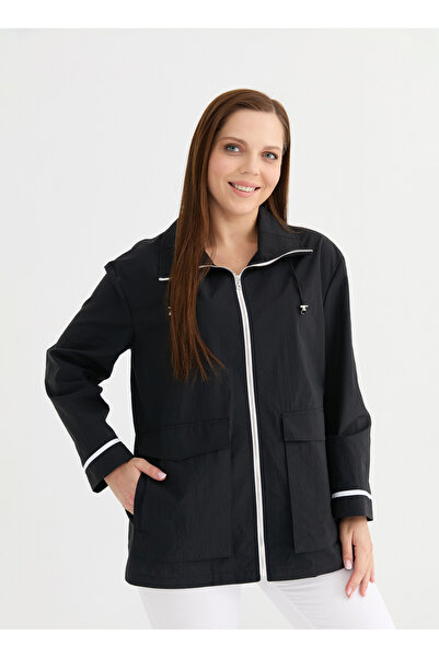 Selen Siyah Kadın Trençkot 26YSL9579