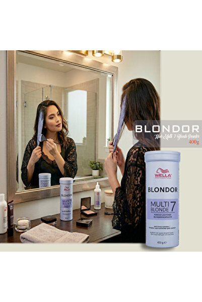 blond بودرة بلوندور متعددة الألوان 7 بدون غبار 400 جرام