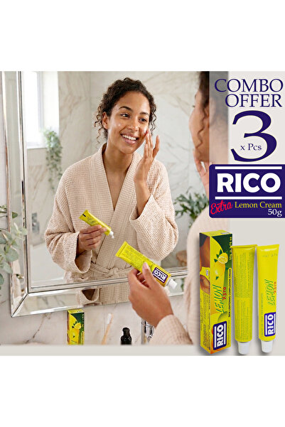Rico cream lemon extra 50g X 3 Pcs