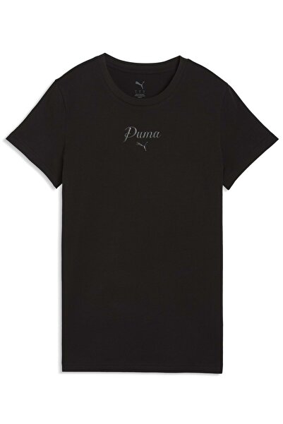 Puma 691760 Ess Script Tee Majica Ženska Majica CRNA