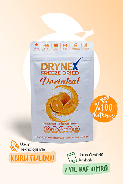 DRYNEX Freeze Dried Portakal 20gr Dondurularak Kurutulmuş Çıtır Atıştırmalık ...