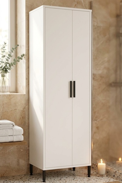 Yurupa Rundell Çok Amaçlı Dolap Banyo Dolabı Beyaz RUN1-W