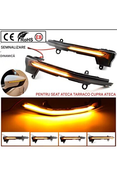 CerCip Dynamic mirror indicators SEAT Ateca, Tarraco, 2016-2019, Sequential l...