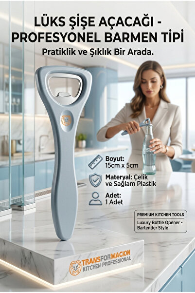 Transformacion Barmen Tipi Şişe Açacağı - Ergonomik, Dayanıklı, Sofra Tipi Aç...