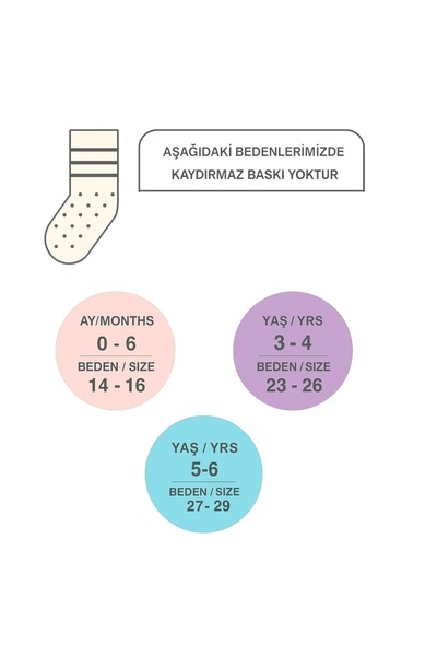 JUST SOCKS 5'Lİ BEBEK PATİK ÇORAP