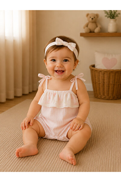 andywawa Kız Bebek Tulum PEMBE
