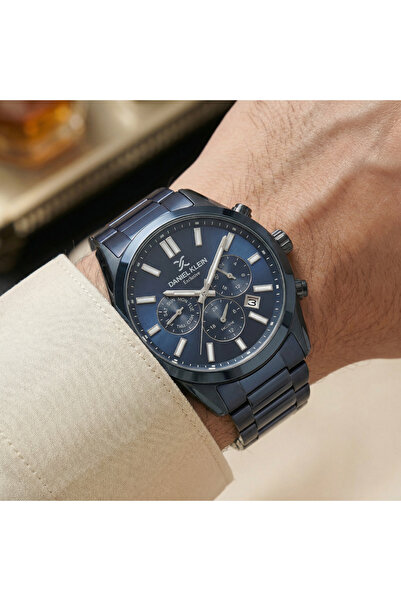 Daniel Klein Exclusive Blue Stainless Steel Watch for Men DK.1.14213-5