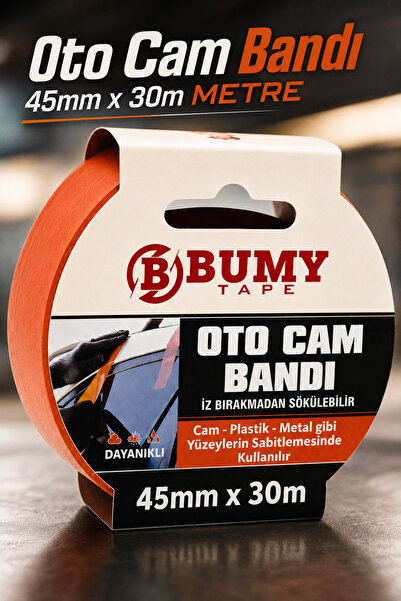 Auto Glass Fixing Tape - 45 Mm X 30 Mt - Orange
