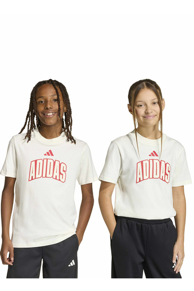 adidas Beyaz Erkek Çocuk T-Shirt KD3453-J STD GFX TEE