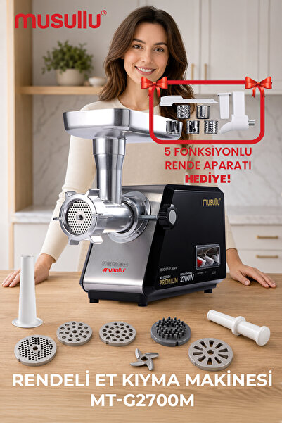 Musullu 2700w Rende Seti Hediyeli Et Kıyma Makinesi
