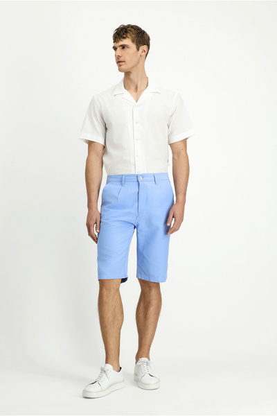 Kiğılı 4 Drop Relaxed Fit Rahat Kesim Beli Lastikli Pamuklu Bermuda Şort