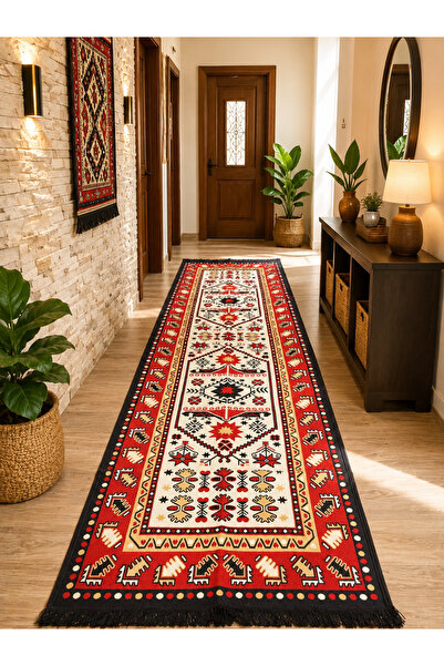 OEM Covor tradițional, față-verso, dimensiune 80 x 300 cm H&H 65
