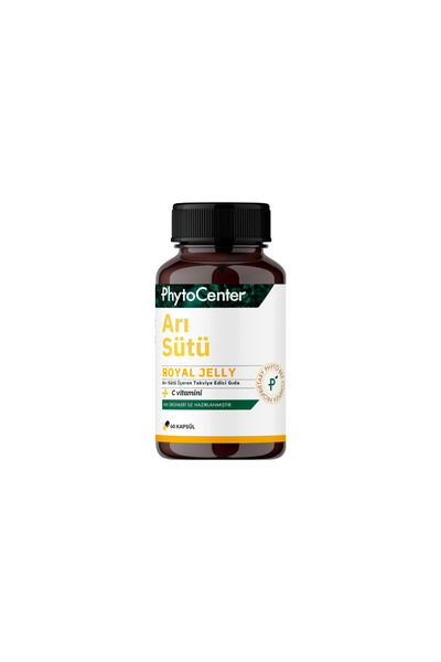 PHYTOCENTER Royal Jelly Arı Sütü Içeren Takviye Edici Gıda 60 Kapsül