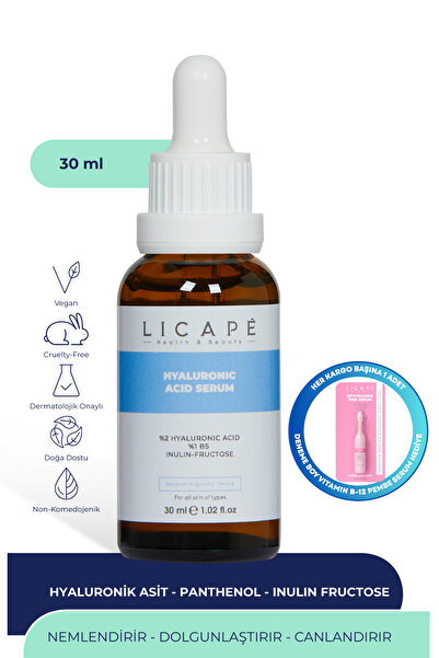Licape سيروم الببتيد بحمض الهيالورونيك بانثينول B5 - مرطب ومفتح وممتلئ